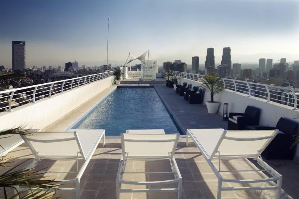 墨西哥城Polanco Pool Amazing View Gym Parking公寓 外观 照片