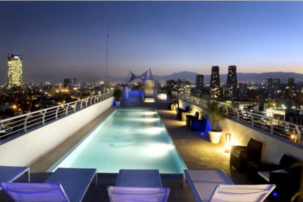 墨西哥城Polanco Pool Amazing View Gym Parking公寓 外观 照片